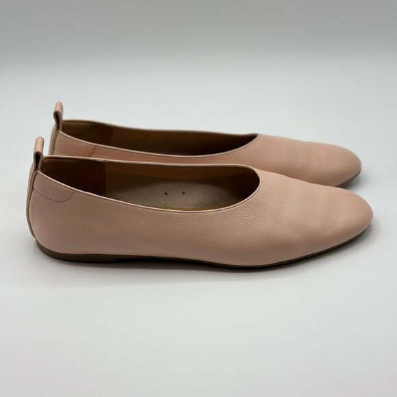 Everlane Women's The Day Glove Leather Ballet Flats In Pale Pink Size 8 - Picture 2 of 9